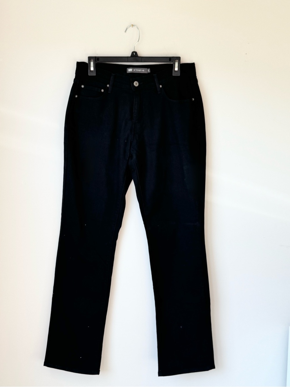 Levi’s 505 Women’s Black Straight Leg Jeans Size 8 NWOT Classic Fit